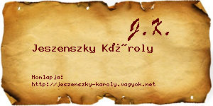 Jeszenszky Károly névjegykártya